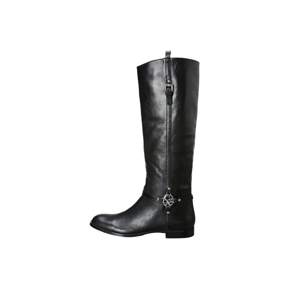 Coach Milan calf leather logo boots -size 7